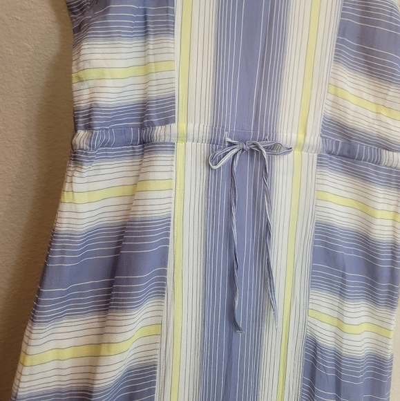 CASLON NORDSTROM STRIPE CAP SLEEVE ADJUSTABLE WAIST DRAWSTRING MAXI NEWSIZE XS - Picture 12 of 16